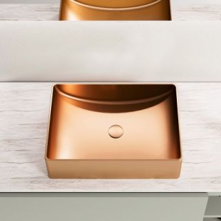 Раковина AltroBagno Futuro 001015 RaSp из нержавеющей стали медь матовая